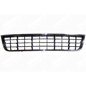 РЕШЕТКА В БАМПЕР (ЦЕНТРАЛЬНАЯ) С ХРОМ ОБОДКОМ - фото