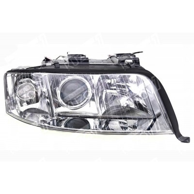 Передняя фара (правая) DEPO для AUDI A6 (C5) 2001-2005 - фото