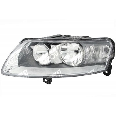Передняя фара (левая) DEPO для AUDI A6 (C6) 2004-2008 - фото