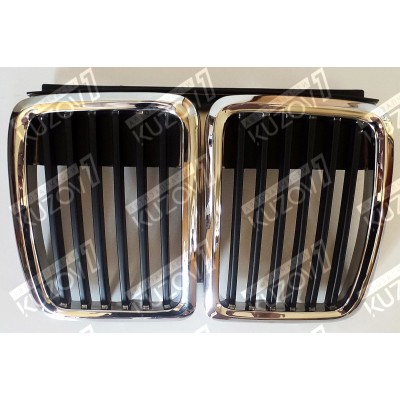 Решетка радиатора Центральная (с Хром Ободком) TYG для BMW 3 (E30) 1987-1994 - фото