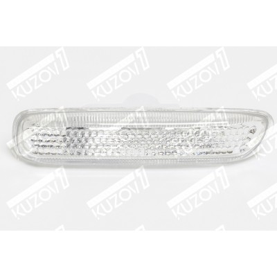 Повторитель поворота (правый) белый, Рифленый, TYC для BMW 3 (E46) 1998-2001 - фото