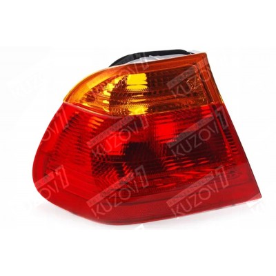 Задний фонарь (левый) наружный, Желтый Поворот, DEPO для BMW 3 (E46) 1998-2001 - фото