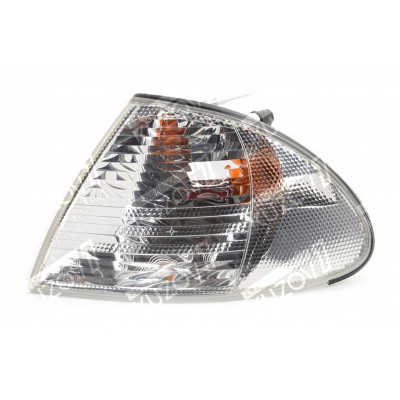 Указатель поворота (левый) Белый, DEPO для BMW 3 (E46) 1998-2001 - фото