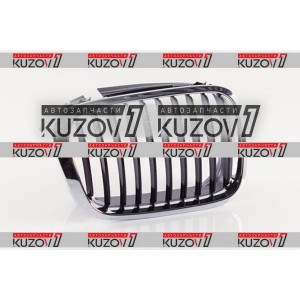 РЕШЕТКА РАДИАТОРА (ПРАВАЯ) ХРОМ ОБОДОК + ЧЕРНЫЕ РЕБРА - фото