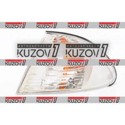 Указатель поворота (левый) Белый, DEPO для BMW 3 (E46) 1998-2001 - фото