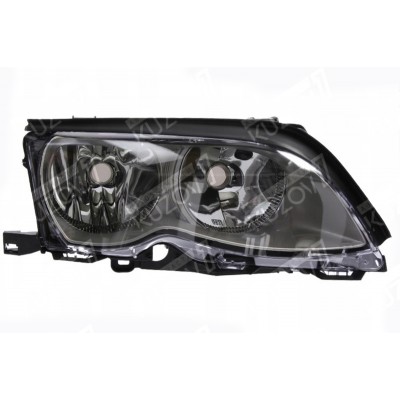 Передняя фара (правая) Темная, TYC для BMW 3 (E46) 2001-2005 - фото