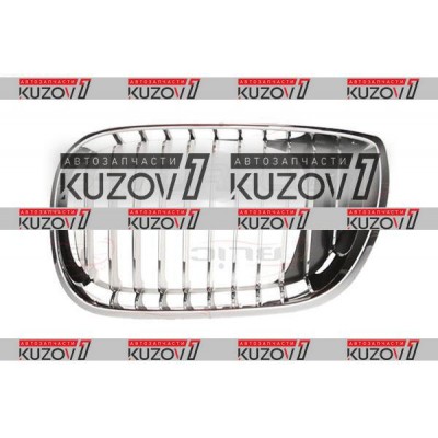 Решетка радиатора (левая) Полностью Хромированная для BMW 3 (E46) 2001-2005 - фото