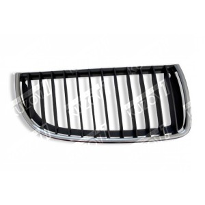 РЕШЕТКА РАДИАТОРА (ПРАВАЯ) ХРОМ ОБОДОК + ХРОМ РЕБРА (ЧЕРНЫЕ ВНУТРИ) - фото