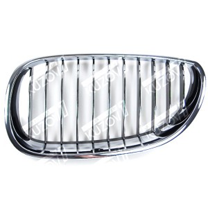 РЕШЕТКА РАДИАТОРА (ЛЕВАЯ) ПОЛНОСТЬЮ ХРОМИРОВАННАЯ - фото