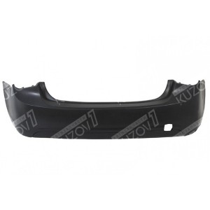 БАМПЕР ЗАДНИЙ (ЧЕРНЫЙ) EURO-TYPE БЕЗ ОТВ. ПОД ПАРКТРОНИКИ - фото