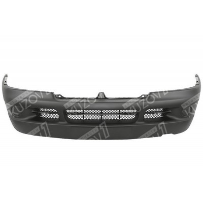 Бампер передний (серый) Без Отв Под Противотуманки, EUROBUMP для PEUGEOT BOXER 2002-2006 - фото