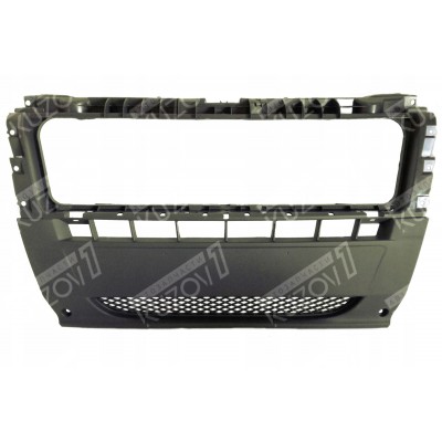 Бампер передний (центр) Темно-Серый, EUROBUMP для PEUGEOT BOXER 2006-2014 - фото