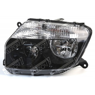 Передняя фара (левая) Черная, TYC для DACIA DUSTER 2010-2015 - фото