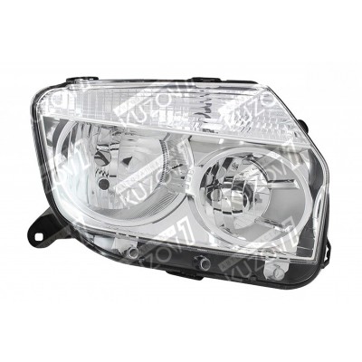 Передняя фара (правая) Хром, TYC для DACIA DUSTER 2010-2015 - фото