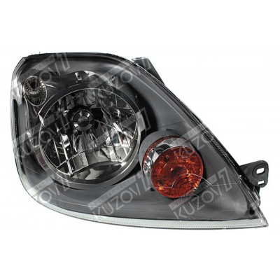 Передняя фара (правая) 2005-2007 Темная, DEPO для FORD FIESTA 2005-2008 - фото