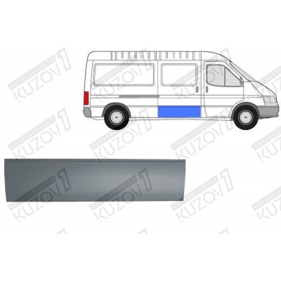 Дверь Боковая Сдвижная (правая) 29 См POTRYKUS для FORD TRANSIT 1986-1991 - фото