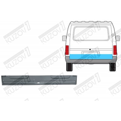 Дверь Задняя (хлопушка) Нижняя POTRYKUS для FORD TRANSIT 1991-1994 - фото