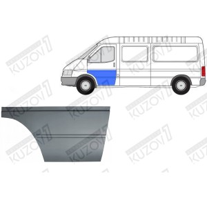 ДВЕРЬ ПЕРЕДНЯЯ (ЛЕВАЯ) НИЖНЯЯ НАРУЖНАЯ ЧАСТЬ 54 СМ, ОРИГИНАЛ, 0.8ММ ПОЛЬША - фото