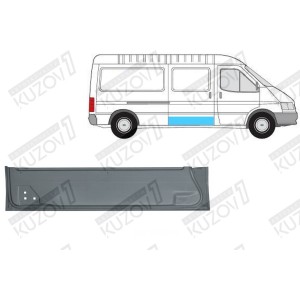 ДВЕРЬ БОКОВАЯ СДВИЖНАЯ (ПРАВАЯ) НИЖНЯЯ ВНУТРЕННЯЯ ЧАСТЬ, ОРИГИНАЛ, 0.8 ММ, ПОЛЬША - фото