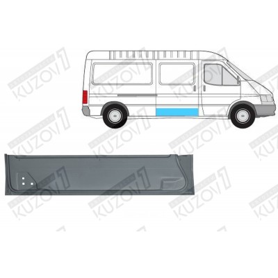 Дверь Боковая Сдвижная (правая) Нижняя Klokkerholm для FORD TRANSIT 1994-2000 - фото