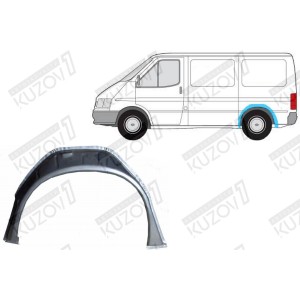 АРКА ЗАДНЯЯ (ЛЕВАЯ=ПРАВАЯ) ВНУТРЕННЯЯ ЧАСТЬ, ОРИГИНАЛ, 0.8 ММ, ПОЛЬША - фото