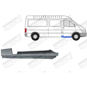 ПОРОГ (ПРАВЫЙ) ПОД ПЕРЕДНЮЮ ДВЕРЬ, ОРИГИНАЛ, 0.8 ММ, ПОЛЬША