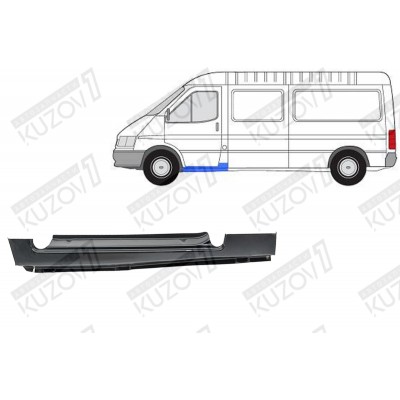 Порог (левый) Klokkerholm для FORD TRANSIT 1994-2000 - фото