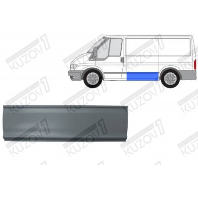 Порог (левый) нижний, 31 См POTRYKUS для FORD TRANSIT 2006-2013 - фото