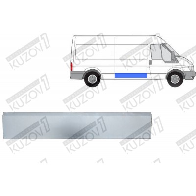 Дверь Боковая Сдвижная (правая) 27 См, POTRYKUS для FORD TRANSIT 2006-2013 - фото