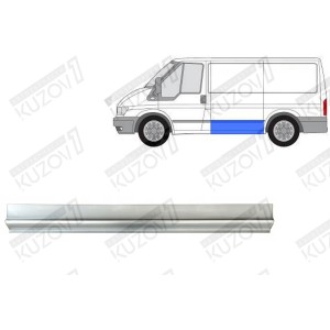 ПОРОГ (ЛЕВЫЙ) ЗА ВОДИТЕЛЬСКОЙ ДВЕРЬЮ, НИЖНЯЯ ЧАСТЬ, 17 СМ, ОРИГИНАЛ, 0.8 ММ, ПОЛЬША