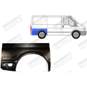 КРЫЛО ЗАДНЕЕ (ПРАВОЕ) РЕМКОМПЛЕКТ, ОРИГИНАЛ, 1.0 ММ, ДАНИЯ - фото