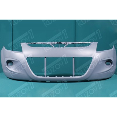 Бампер передний (грунтованный) Серый, Без Отв Под Противотуманки TYG для HYUNDAI I20 2008-2011 - фото