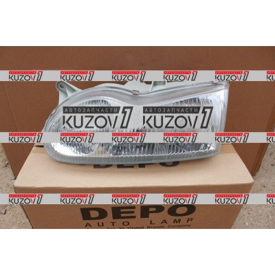 Передняя фара (левая) DEPO для HYUNDAI SONATA 1996-1998 - фото