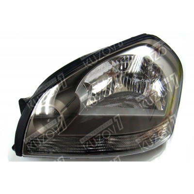 Передняя фара (левая) Серый Корпус, TYC для HYUNDAI TUCSON 2004-2010 - фото