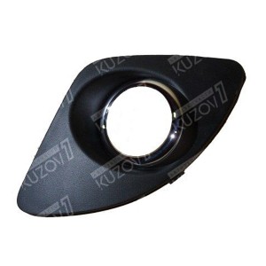 РЕШЕТКА В БАМПЕР (ЛЕВАЯ) С ОТВ. ПОД ПРОТИВОТУМАНКУ - фото