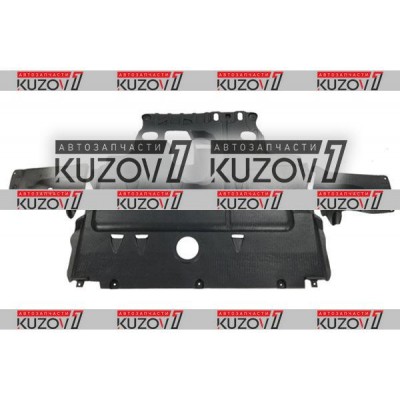 Защита Двигателя Центральная + 2 Боковые (пластик) Дизель, Florimex для MAZDA 3 2003-2006 - фото