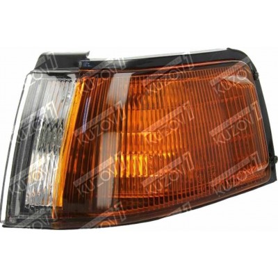 Указатель поворота (левый) Бело-Желтый, DEPO для MAZDA 323C 1989-1994 - фото