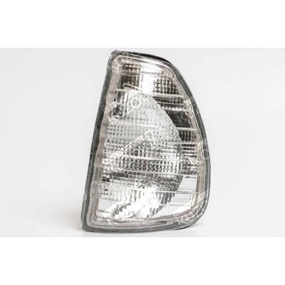 Указатель поворота (левый) Белый, DEPO для Mercedes E (W123) 1976-1985 - фото