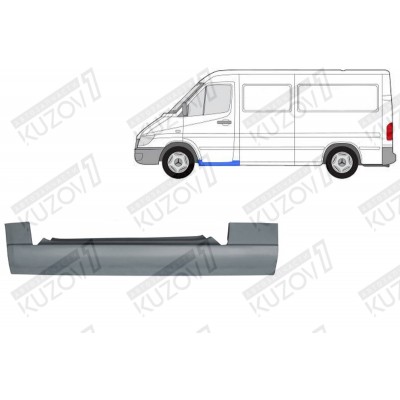 Порог (левый) Klokkerholm для Mercedes Sprinter 1995-2000 - фото