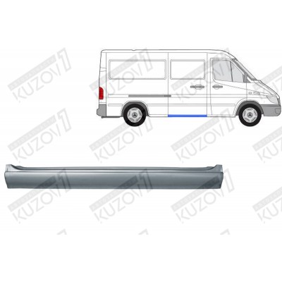 Порог (правый) POTRYKUS для Mercedes Sprinter 2000-2006 - фото