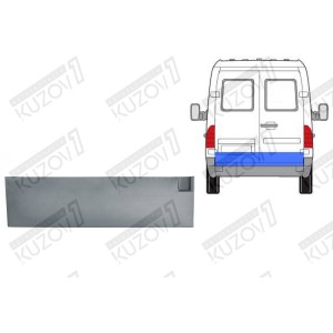 ДВЕРЬ ЗАДНЯЯ (ПРАВАЯ) НИЖНЯЯ НАРУЖНАЯ ЧАСТЬ, 20 СМ, ОРИГИНАЛ, 0.8 ММ, ПОЛЬША - фото