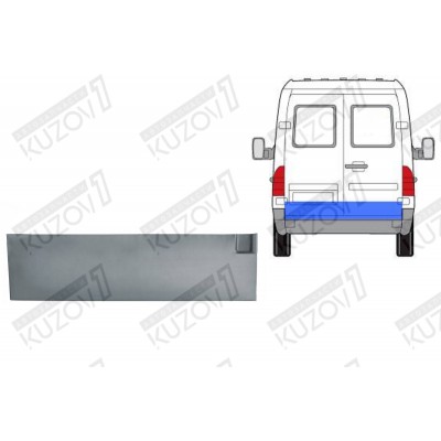 Дверь Задняя (правая) POLCAR для Mercedes Sprinter 2000-2006 - фото