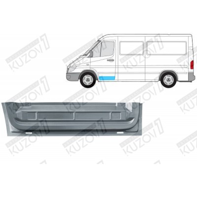 Дверь Передняя (левая) Нижняя POLCAR для Volkswagen LT 1996-2006 - фото