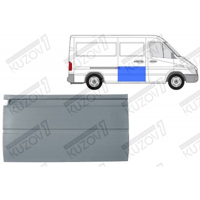 Дверь Боковая Раздвижная, 66 См POTRYKUS для Volkswagen LT 1996-2006 - фото