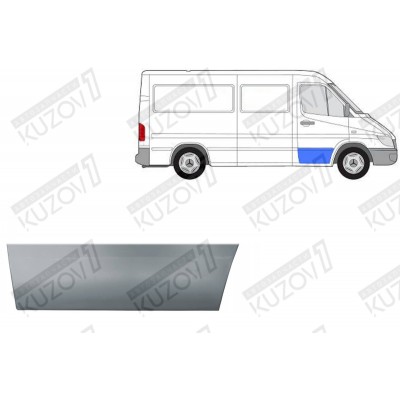 Дверь Передняя (правая) 17 См POTRYKUS для Volkswagen LT 1996-2006 - фото