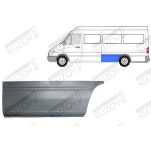 КРЫЛО ЗАДНЕЕ (ЛЕВОЕ) ПЕРЕДНЯЯ ЧАСТЬ (ДО КОЛЕСА), РЕМКОМПЛЕКТ, ОРИГИНАЛ, 0.8 ММ, ПОЛЬША - фото