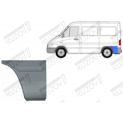 Крыло Заднее (левое) Задняя Часть Potrykus для Volkswagen LT 1996-2006 - фото