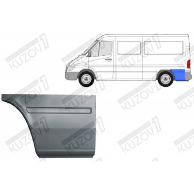 Крыло Заднее (левое) Задняя Часть POTRYKUS для Volkswagen LT 1996-2006 - фото