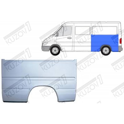 Крыло Заднее (левое) 135 См POTRYKUS для Volkswagen LT 1996-2006 - фото
