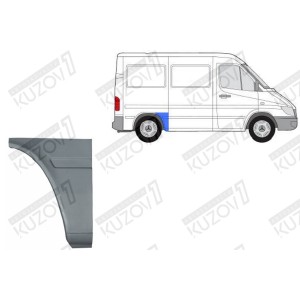 КРЫЛО ЗАДНЕЕ (ПРАВОЕ) ПЕРЕДНЯЯ ЧАСТЬ (ДО КОЛЕСА), РЕМКОМПЛЕКТ, ОРИГИНАЛ, 0.8 ММ, ПОЛЬША - фото